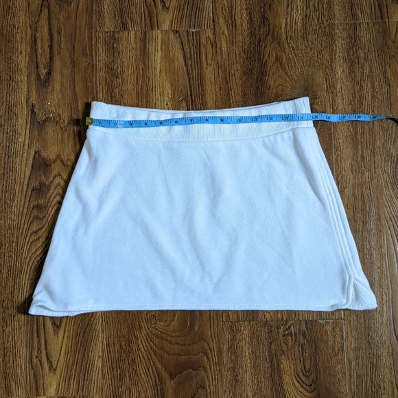 LACOSTE White Terry Cloth Tennis Skirt - Picture 6 of 7